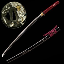 Kobuse Steel Katana with Gunome Hamon Handmade Japanese Sword