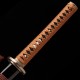 Hand Forged T10 Steel Katana with Genuine Midare Hamon, Gold Musashi Tsuba and Black Piano Finish Saya Hand Forged T10 Steel Katana with Genuine Midare Hamon, Gold Musashi Tsuba and Black Piano Finish Saya