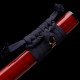 Hand Forged 1095 Folded Steel Katana with Genuine Gunome Hamon, Japanese Silk Ito and Mother-of-Pearl Red Lacquer Saya Hand Forged 1095 Folded Steel Katana with Genuine Gunome Hamon, Japanese Silk Ito and Mother-of-Pearl Red Lacquer Saya