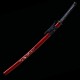 Hand Forged 1095 Folded Steel Katana with Genuine Gunome Hamon, Japanese Silk Ito and Mother-of-Pearl Red Lacquer Saya Hand Forged 1095 Folded Steel Katana with Genuine Gunome Hamon, Japanese Silk Ito and Mother-of-Pearl Red Lacquer Saya