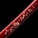 Hand Forged 1095 Folded Steel Katana with Genuine Gunome Hamon, Japanese Silk Ito and Mother-of-Pearl Red Lacquer Saya Hand Forged 1095 Folded Steel Katana with Genuine Gunome Hamon, Japanese Silk Ito and Mother-of-Pearl Red Lacquer Saya