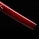 Hand Forged 1095 Folded Steel Katana with Genuine Gunome Hamon, Japanese Silk Ito and Mother-of-Pearl Red Lacquer Saya Hand Forged 1095 Folded Steel Katana with Genuine Gunome Hamon, Japanese Silk Ito and Mother-of-Pearl Red Lacquer Saya