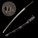 1095 Folded Steel Katana with Mirror Polished Blade and Dancing Crane & Butterfly Fittings