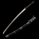 1095 Folded Steel Katana with Mirror Polished Blade and Dancing Crane & Butterfly Fittings