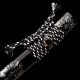 1095 Folded Steel Katana with Mirror Polished Blade and Dancing Crane & Butterfly Fittings