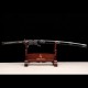 1095 Folded Steel Katana with Mirror Polished Blade and Dancing Crane & Butterfly Fittings