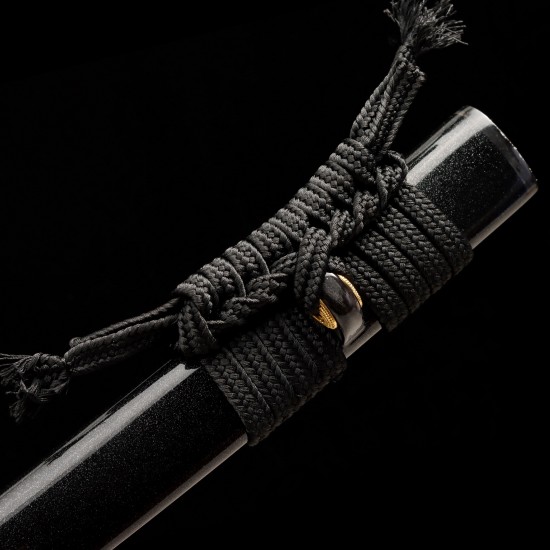 Hand Forged T10 Steel Katana with Genuine Notare Hamon and Coiled Snake Brass Fittings Hand Forged T10 Steel Katana with Genuine Notare Hamon and Coiled Snake Brass Fittings