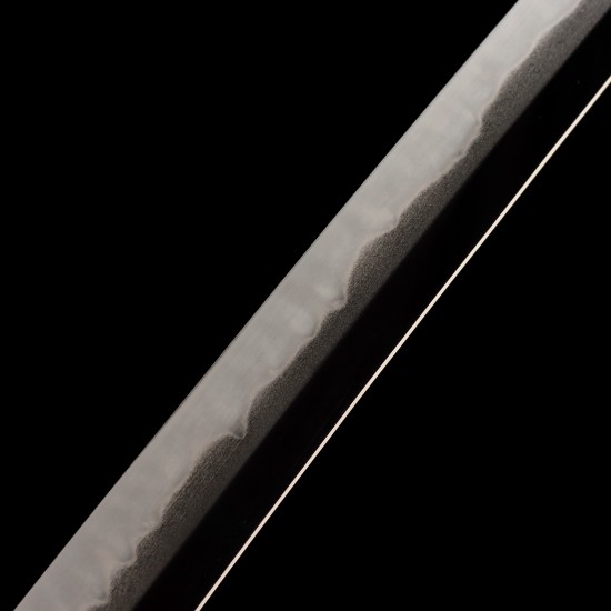 Hand Forged T10 Steel Katana with Genuine Notare Hamon and Plum Blossom Fittings Hand Forged T10 Steel Katana with Genuine Notare Hamon and Plum Blossom Fittings