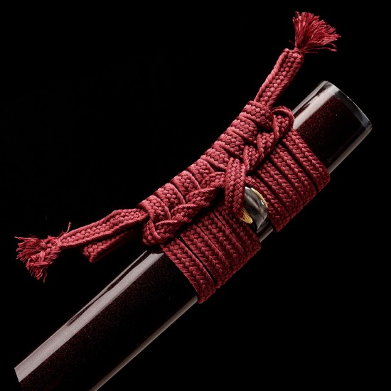 Hand Forged T10 Steel Katana with Genuine Notare Hamon and Plum Blossom Fittings Hand Forged T10 Steel Katana with Genuine Notare Hamon and Plum Blossom Fittings