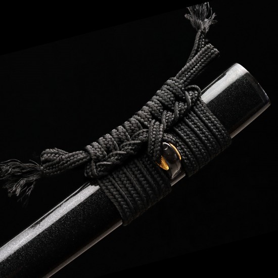 Hand Forged T10 Steel Katana with Genuine Notare Hamon and Gold Dragon Fittings | HanBon Forge Hand Forged T10 Steel Katana with Genuine Notare Hamon and Gold Dragon Fittings | HanBon Forge