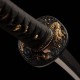 Hand Forged T10 Steel Katana with Genuine Notare Hamon and Gold Dragon Fittings | HanBon Forge Hand Forged T10 Steel Katana with Genuine Notare Hamon and Gold Dragon Fittings | HanBon Forge