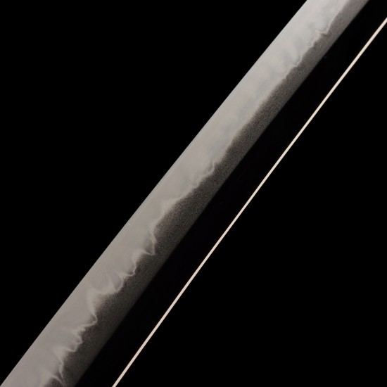 Hand Forged T10 Steel Katana with Genuine Notare Hamon and Gold Dragon Fittings | HanBon Forge Hand Forged T10 Steel Katana with Genuine Notare Hamon and Gold Dragon Fittings | HanBon Forge