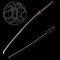 Hand-Forged T10 Steel Katana with Genuine Notare Hamon and Wave-Themed Fittings
