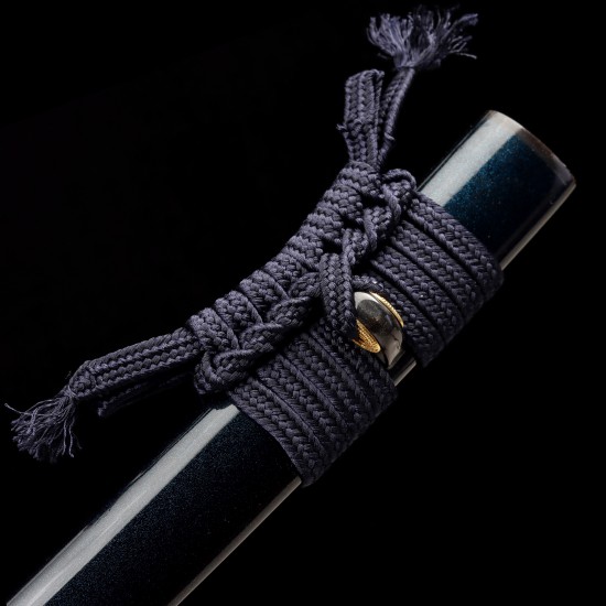 Hand-Forged T10 Steel Katana with Genuine Notare Hamon & Nami Fittings Hand-Forged T10 Steel Katana with Genuine Notare Hamon & Nami Fittings