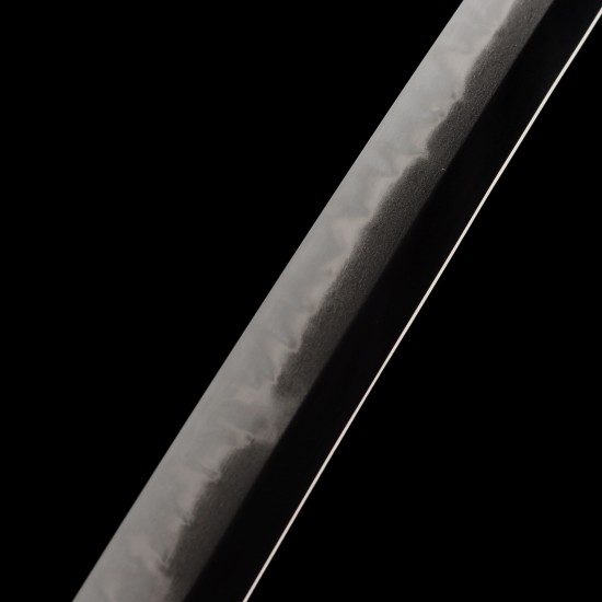 Hand-Forged T10 Steel Katana with Genuine Notare Hamon & Nami Fittings Hand-Forged T10 Steel Katana with Genuine Notare Hamon & Nami Fittings