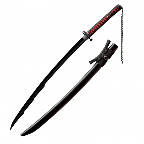 Handmade Bleach Ichigo Kurosaki Bankai Tensa Zangetsu Katana Sword – Black 1095 High Carbon Steel Anime Replica Handmade Bleach Ichigo Kurosaki Bankai Tensa Zangetsu Katana Sword – Black 1095 High Carbon Steel Anime Replica