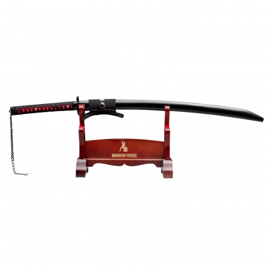 Handmade Bleach Ichigo Kurosaki Bankai Tensa Zangetsu Katana Sword – Black 1095 High Carbon Steel Anime Replica Handmade Bleach Ichigo Kurosaki Bankai Tensa Zangetsu Katana Sword – Black 1095 High Carbon Steel Anime Replica