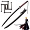 Handmade Bleach Ichigo Kurosaki Bankai Tensa Zangetsu Katana Sword – Black 1095 High Carbon Steel Anime Replica