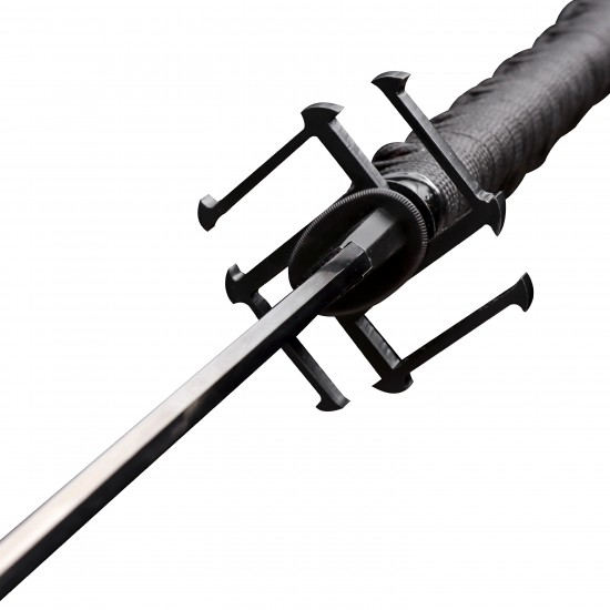 Handmade Bleach Ichigo Kurosaki Bankai Tensa Zangetsu Katana Sword – Black 1095 High Carbon Steel Anime Replica Handmade Bleach Ichigo Kurosaki Bankai Tensa Zangetsu Katana Sword – Black 1095 High Carbon Steel Anime Replica