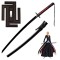 Handmade Bleach Ichigo Kurosaki Bankai Tensa Zangetsu Sword 1095 Carbon Steel Katana Replica