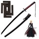 Handmade Bleach Ichigo Kurosaki Bankai Tensa Zangetsu Sword 1095 Carbon Steel Katana Replica Handmade Bleach Ichigo Kurosaki Bankai Tensa Zangetsu Sword 1095 Carbon Steel Katana Replica