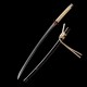 Hand-Forged T10 Steel Katana with Genuine Choji Hamon & Black Iron Mokkō Tsuba
