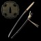 Hand-Forged T10 Steel Katana with Genuine Choji Hamon & Black Iron Mokkō Tsuba
