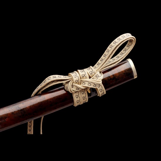 Hand-Forged T10 Steel Katana with Genuine Choji Hamon & Brass Mokkō Tsuba