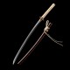 Hand-Forged T10 Steel Katana with Genuine Choji Hamon & Brass Mokkō Tsuba