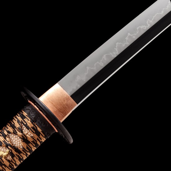 Hand Forged T10 Steel Katana with Genuine Choji Hamon | HanBon Forge