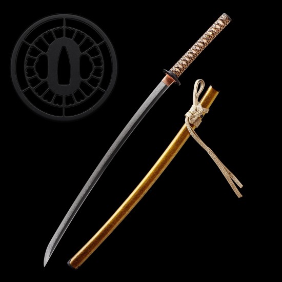 Hand Forged T10 Steel Katana with Genuine Choji Hamon | HanBon Forge