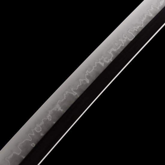 Hand-Forged T10 Katana with Genuine Choji Hamon and Japanese Silk Ito