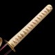 Hand Forged T10 Katana with Genuine Choji Hamon and Gold Wave Fittings