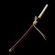 Hand Forged T10 Katana with Genuine Choji Hamon and Gold Wave Fittings