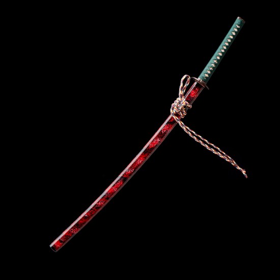 Hand Forged T10 Katana with Genuine Choji Hamon and Plum Blossom Fittings