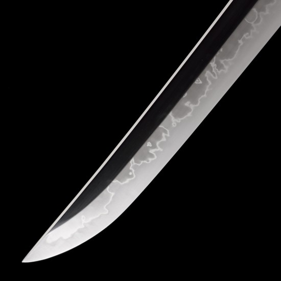 Hand Forged T10 Katana with Genuine Choji Hamon and Plum Blossom Fittings