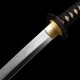 Karakusa Floral Scroll Katana – Hand Forged T10 Steel, Genuine Notare Hamon & Black Iron Fittings