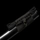 Karakusa Floral Scroll Katana – Hand Forged T10 Steel, Genuine Notare Hamon & Black Iron Fittings