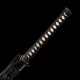 Karakusa Floral Scroll Katana – Hand Forged T10 Steel, Genuine Notare Hamon & Black Iron Fittings