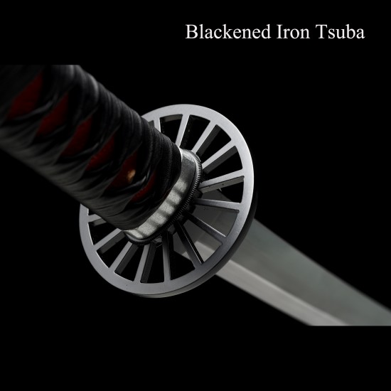 Hand Forged Anime Demon Slayer Tanjiro's Katana Sword Replica 1095 High  Carbon Steel Iron Tsuba - COOLKATANA