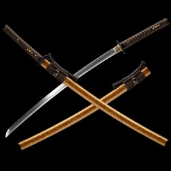 HanBon Forge Katana Sword Real Japanese Samurai Sword T10 Clay Tempered Genuine Hamon