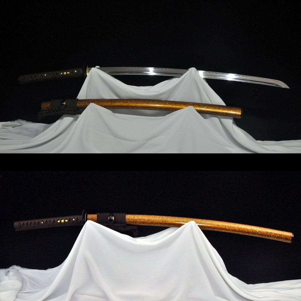 HanBon Forge Katana Sword Real Japanese Samurai Battle Ready T10 Clay ...