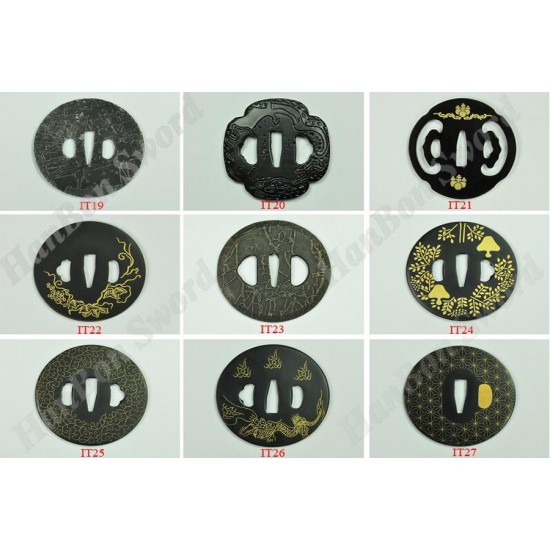 Japanese Sword IRON Koshirae- Tsuba Japanese Sword IRON Koshirae- Tsuba