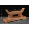 Single Layer Sword Stand Double Dragon Design Handmade Natural Wood Beech Paint