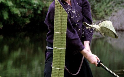 Traditional cutting targets for Japanese swords