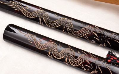 Engravings on saya (scabbard)-custom service