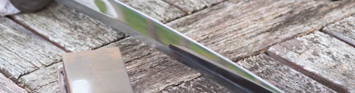 Blade Polishing of a Katana Sword