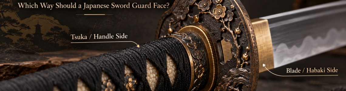 Katana Tsuba Orientation Guide: Which Way Should a Japanese Sword Guard Face? Katana Tsuba Orientation Guide: Which Way Should a Japanese Sword Guard Face?