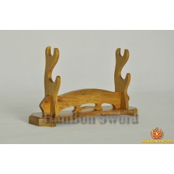 Sword Stand hard Camphorwood for Japanese samurai sword (two layers)