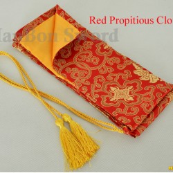 Sword bags for Japanese samurai sword red propitious clouds style